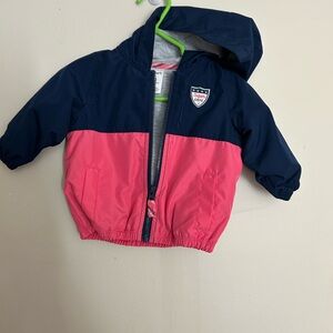 Carter's Navy and Pink Hooded Jacket